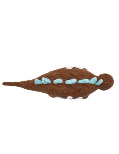 Λούτρινος Μικρός Καφέ Δεινόσαυρος Ethan 37x10cm - CUTE | 65-5547