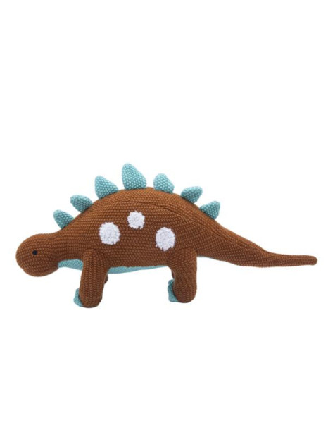 Λούτρινος Μικρός Καφέ Δεινόσαυρος Ethan 37x10cm - CUTE | 65-5547