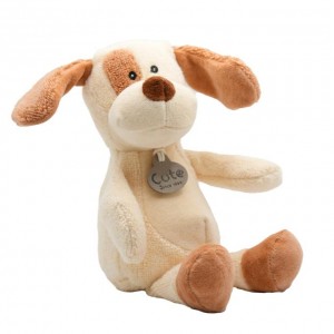 Λούτρινος Σκύλος Custard Organic Cotton Blend 18cm - CUTE | 65-5164