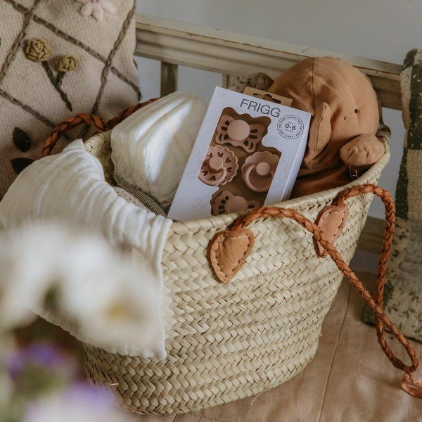 Σετ 4 Πιπίλες FRIGG - Floral Heart Blush 0-6 Μηνών | 67-101483