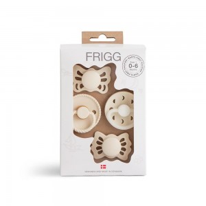 Σετ 4 Πιπίλες FRIGG - Moonlight Sailing Cream 0-6 Μηνών | 67-101486