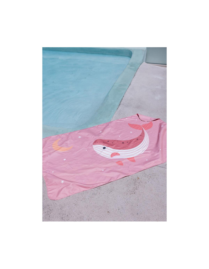 Πετσέτα Θαλάσσης 160x90cm Pink Whale - Monnëka | 61-93518