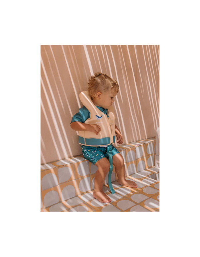 Kids Swimwear Swim Shorts Teal Whale