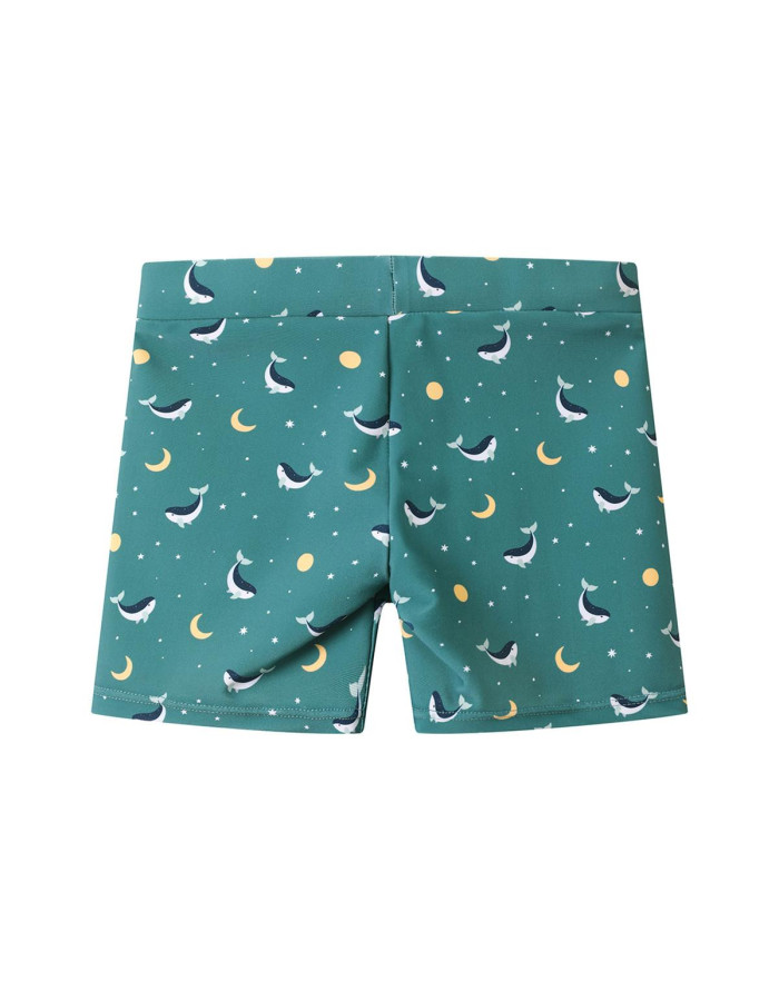 Kids Swimwear Swim Shorts Teal Whale
