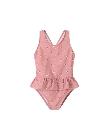 Μαγιό Ολόσωμο με Προστασία από τον Ήλιο Whale Pink 6-7 Ετών - Monnëka | 61-93572/5