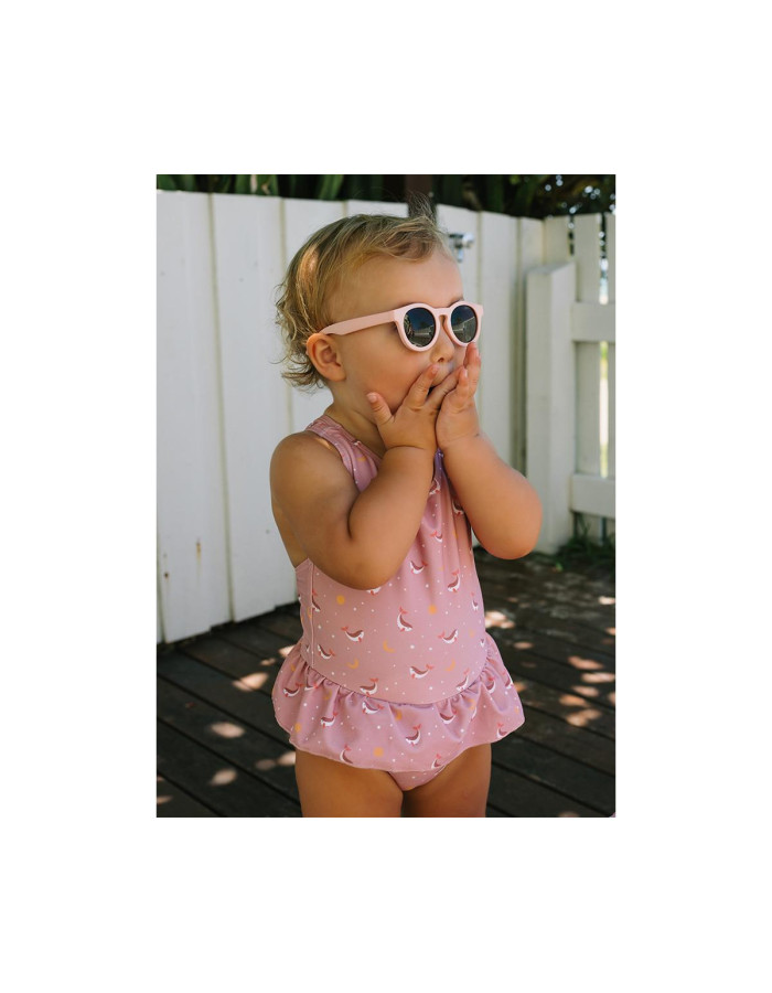 Μαγιό Ολόσωμο με Προστασία από τον Ήλιο Whale Pink 6-7 Ετών - Monnëka | 61-93572/5