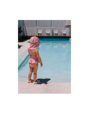 Μαγιό Ολόσωμο με Προστασία από τον Ήλιο Whale Pink 6-7 Ετών - Monnëka | 61-93572/5