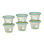 Σετ 6 Φαγητοδοχείων 120ml Miffy Green KOKO | 69-24704
