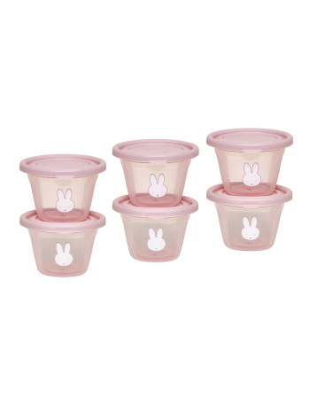 Σετ 6 Φαγητοδοχείων 120ml Miffy Pink KOKO | 69-24707