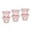 Σετ 6 Φαγητοδοχείων 120ml Miffy Pink KOKO | 69-24707