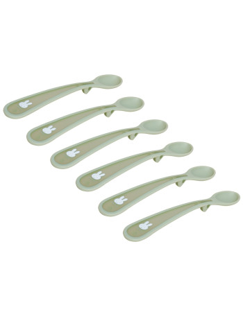 Σετ 6 Κουταλάκια 17cm με Μαλακή Λαβή Miffy Green KOKO | 69-24710