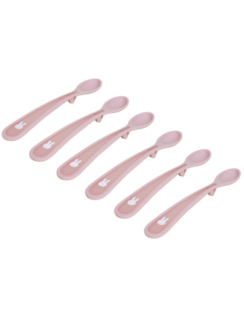 Σετ 6 Κουταλάκια 17cm με Μαλακή Λαβή Miffy Pink KOKO | 69-24713