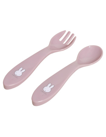 Σετ Κουταλάκι και Πηρούνι 16 cm Miffy Pink KOKO | 69-24719