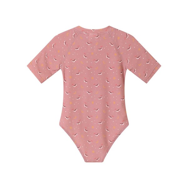 Μακρυμάνικο Μαγιό με Φερμουάρ και Προστασία από τον Ήλιο Whale Pink 3-4 Ετών - Monnëka | 61-93542/2