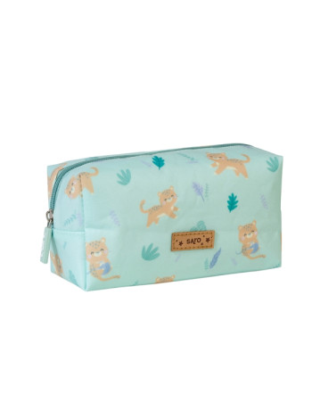 Αδιάβροχη Κασετίνα Saro Jungle Cheetahs 18x17x8εκ. | Saro