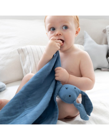 Πανάκι Παρηγοριάς Bemini D.Blue Bunny 100%Cotton | Bemini Πανάκι Παρηγοριάς Bemini D.Blue Bunny 100%Cotton | Bemini