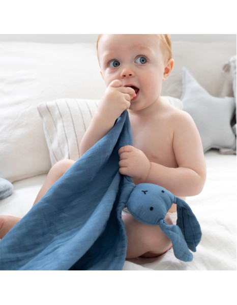 Πανάκι Παρηγοριάς Bemini D.Blue Bunny 100%Cotton