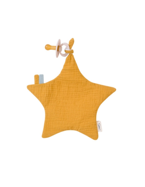 Πανάκι Δραστηριοτήτων Crinkle Star Ώχρα 20x22cm.0+Μ