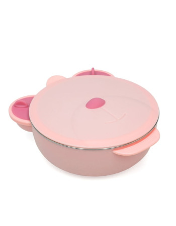 Θερμικό Δοχείο Φαγητού Ανοξείδωτο Pink Bear 450ml. | Kiokids