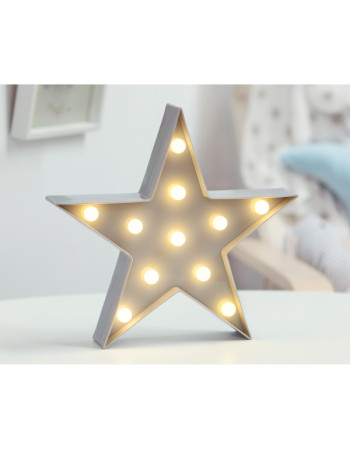 Φωτιστικό Τοίχου Led Αστέρι Γκρι | Kiokids Φωτιστικό Τοίχου Led Αστέρι Γκρι | Kiokids