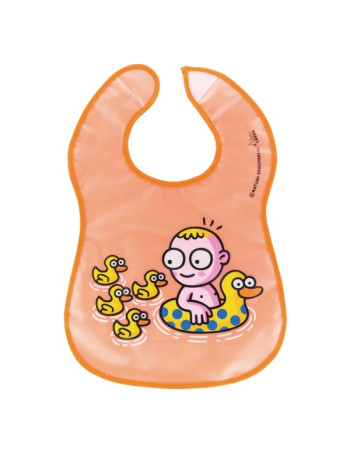 Αδιάβροχη Σαλιάρα με Θήκη Epatado Orange | Laken Junior