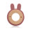 Μασητικό Σιλικόνης Ecofriendly Bunny Pink 8cm | Kiokids