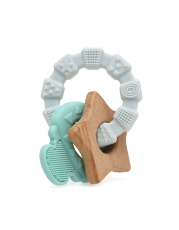 Μασητικό Σιλικόνης Ecofriendly Key Ring Mint | Kiokids