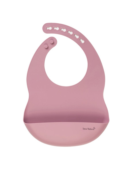 Σαλιάρα Σιλικόνης Eco Friendly Pink