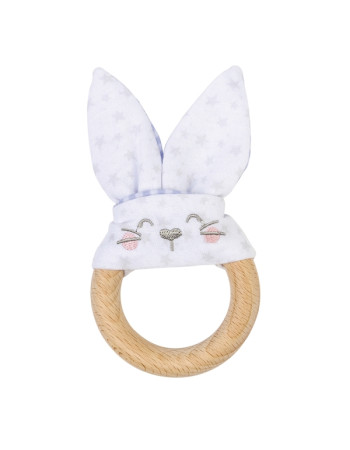 Μασητικός Κρίκος Bunny χρωμα Σιέλ | Saro