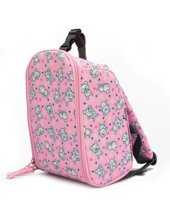 Ισοθερμικό Σακίδιο Teddies Pink με Θερμός Φαγητού 500ml | Laken Junior