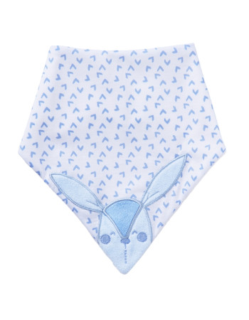 Σαλιάρα Baby Bandana Blue Rabbit | Saro
