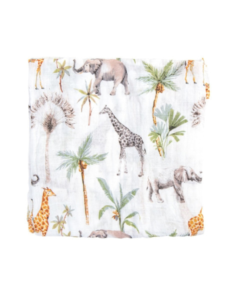 Μουσελίνα Bamboo 120x120cm Africa