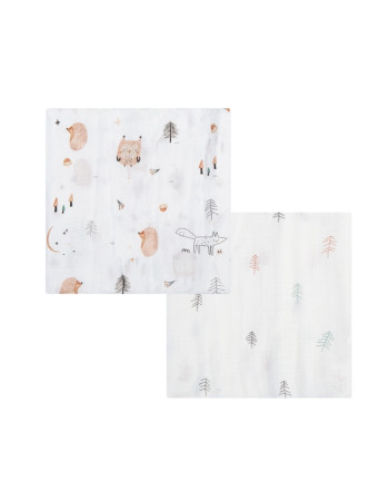 Πάνα Μουσελίνα Bamboo Wonderland 120x120cm 2 τμχ. | Bimbidreams
