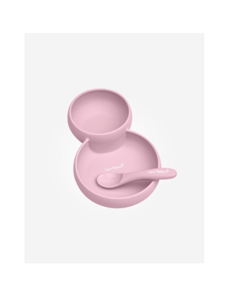 Σετ Φαγητού Eco Friendly Twin Pink 4+Μ