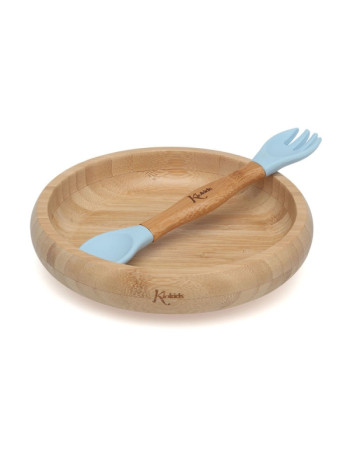 Σετ Φαγητού Bamboo | Σιέλ | Kiokids