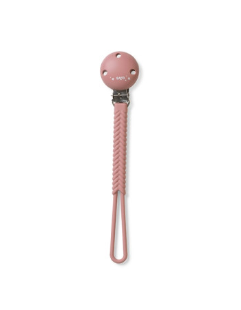 Κλιπ Πιπίλας Σιλικόνης Old Pink 0+M | Saro