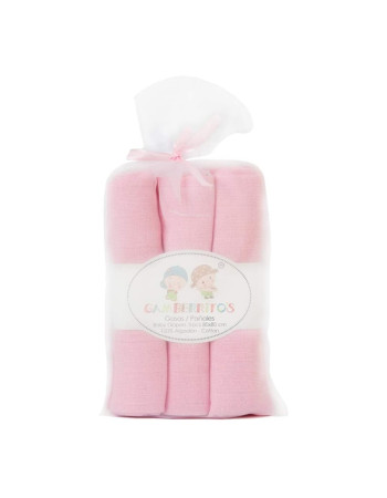 Σετ Πάνες Αγκαλιάς 3τμχ 80x80cm Pink | Gamberritos
