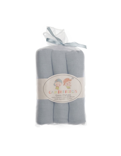 Σετ Πάνες Αγκαλιάς 3τμχ 80x80cm Grey Σετ Πάνες Αγκαλιάς 3τμχ 80x80cm Grey