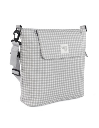 Τσάντα Αλλαξιέρα I Love Vichy Grey | Walking Mum