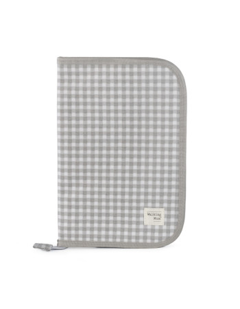 Θήκη Βιβλιαρίου I Love Vichy Grey | Walking Mum