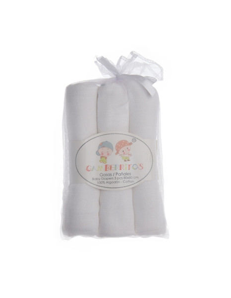 Σετ Πάνες Αγκαλιάς 3τμχ 80x80cm White Σετ Πάνες Αγκαλιάς 3τμχ 80x80cm White