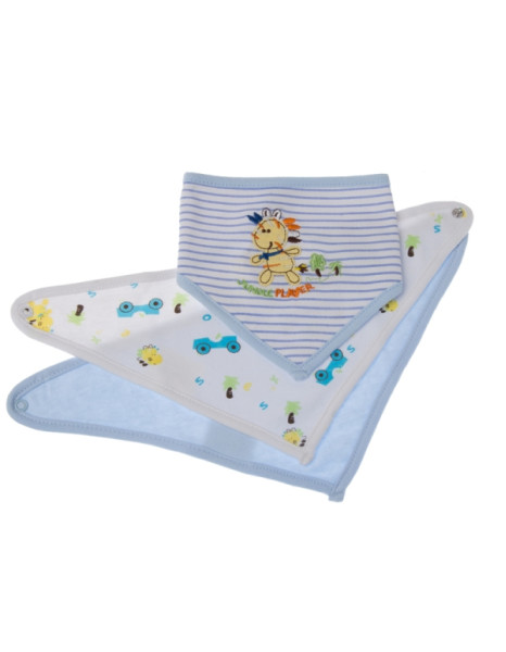 Σαλιάρες Bandana Blue Puppy 3τμχ Σαλιάρες Bandana Blue Puppy 3τμχ