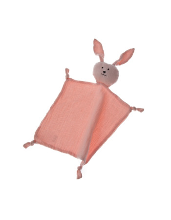 Πανάκι Παρηγοριάς Ροζ Λαγουδακι 100%Cotton | Gamberritos