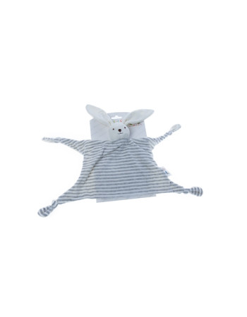 Πανάκι Παρηγοριάς Little Rabbit Γκρι 20cm. | Gamberritos