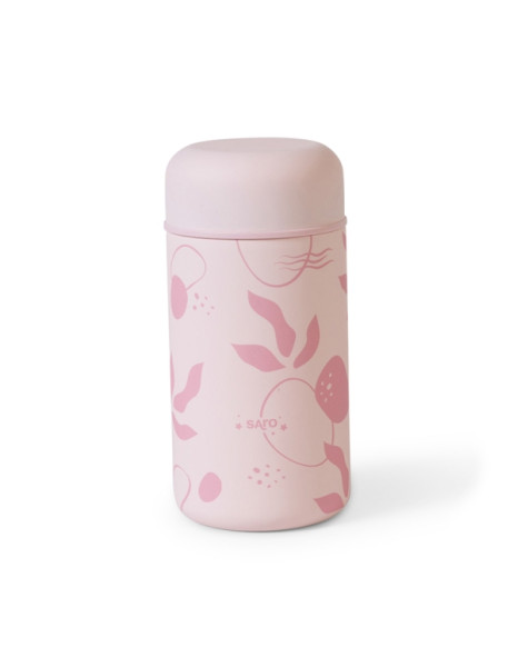 Θερμός Φαγητού Leaves Dusty Pink 500ml