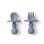 Κουταλάκι Saro Anti-Chocking Blue/Grey | Saro