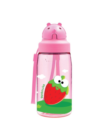 Παγούρι Μπανάνα/Φράουλα Tritan 450ml - Πώμα OBY | Laken Junior