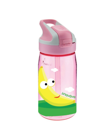 Παγούρι Μπανάνα/Φράουλα Tritan 450ml - Πώμα Summit | Laken Junior