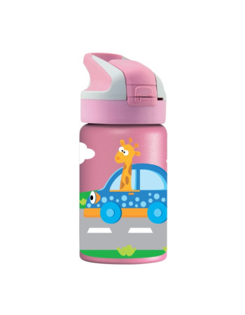 Παγούρι Θερμός Ροζ Αμαξάκια 350ml. | Laken Junior