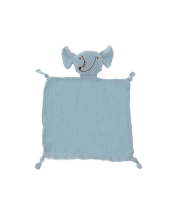 Πανάκι Παρηγοριάς Σιέλ Ελεφαντάκι 100%Cotton | Gamberritos Πανάκι Παρηγοριάς Σιέλ Ελεφαντάκι 100%Cotton | Gamberritos